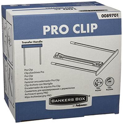 Bankers Box, Pro Clip, wit, doos van 100 stuks Bankers Box, Pro Clip, wit, doos van 100 stuks