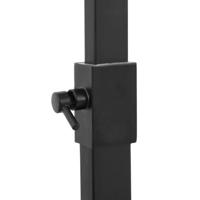 VidaXL Douchekoppenset dubbel met mengkraan en slang messing zwart - thumbnail