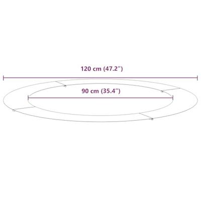 VidaXL Geschikt voor platte boomringen 5 pcs antraciet ø90 / 120 cm VidaXL Geschikt voor platte boomringen 5 pcs antraciet ø90 / 120 cm