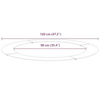 VidaXL Geschikt voor platte boomring zilver ø90 / 120 cm - thumbnail