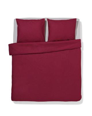 HEMA Dekbedovertrek 200x200/220cm zacht katoen rood (rood)