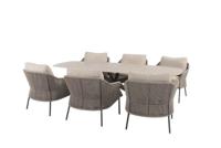 Florence low diningset met Nevada tafel terre sabia panna 250 x 105 cm Taste - Taste - thumbnail
