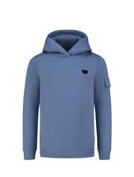 Ballin Hoodie slim fit - Blauw grijs - thumbnail