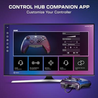 Gamepad - Xbox - Rematch Advanced - Bedraad - Paarse kleurovergang - PC-compatibel - Turtle Beach