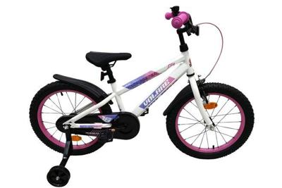 Volare lily kinderfiets - meisjes - 18 inch - wit roze paars