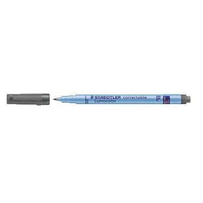 Viltstift Staedtler Lumocolor 305 non permanent correctable F zwart