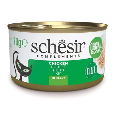 SCHESIR Chicken in jelly - nat kattenvoer - 70g