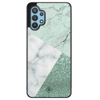 Samsung Galaxy A32 5G hoesje - Minty marmer collage - thumbnail