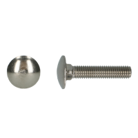 pgb-Europe PGB-FASTENERS | Houtbout A2 DIN 603 M8x16 | 200 st 000603A00008000163 - thumbnail