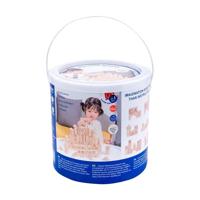 Houten Bouwplankjes Naturel, 84st. - thumbnail