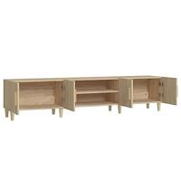 Tv-meubel 180x31,5x40 cm bewerkt hout sonoma eikenkleurig - thumbnail