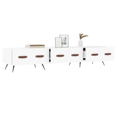 Tv-meubel 150x36x30 cm bewerkt hout wit