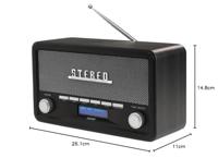 Denver DAB-18 Keukenradio VHF (FM), DAB+ Bluetooth Wekfunctie Donkergrijs - thumbnail