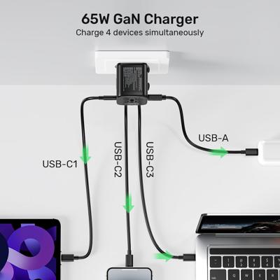 Stroomoplader - Unitek 65W Universal Travel Adapter (P1122ABK01) | 1xUSB-A 3xUSB-C 1xAC