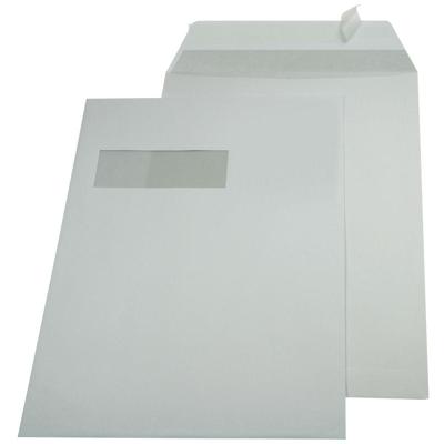 Gallery enveloppen ft 229 x 324 mm, venster links, stripsluiting, binnenzijde grijs, doos van 250 stuks Gallery enveloppen ft 229 x 324 mm, venster links, stripsluiting, binnenzijde grijs, doos van 250 stuks
