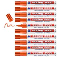 Permanente markeerstift Edding 3000 Oranje (10 Stuks) - thumbnail