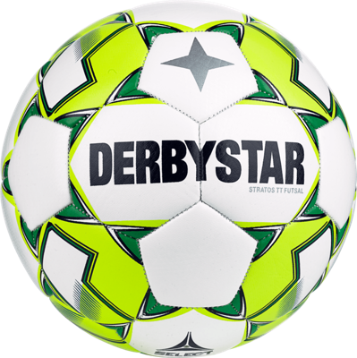 Derbystar Voetbal Futsal Stratos Wit geel blauw 1555