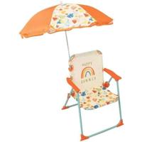 FUN HOUSE Fruity's Opvouwbare campingstoel met parasol - H.38.5 x B.38.5 x D.37.5 cm + parasol ø 65 cm - Voor kinderen - thumbnail