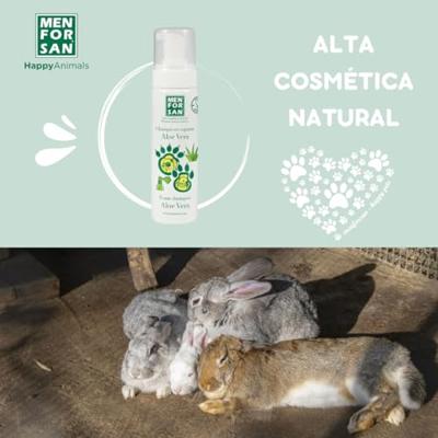 MENFORSAN Schuimshampoo met Aloë Vera voor knaagdieren, konijnen en fretten - 200 ml