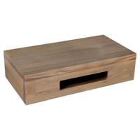 Fonteinplank Differnz Hout 40x25x10cm Bruin Eiken - thumbnail