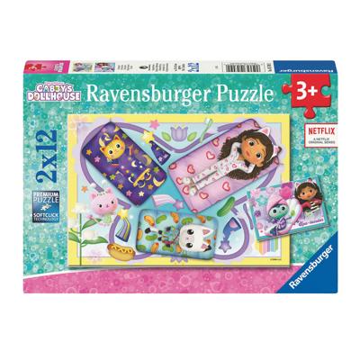 Ravensburger - gabby&apos;s poppenhuis legpuzzel 2x12 stuks