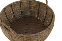 Plantenbakkenset Home ESPRIT Bruin Metaal Vezel Tropisch 34 x 33 x 15 cm - thumbnail