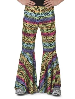 Neon Hippie Broek Met Dierenprint Man