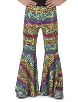 Neon Hippie Broek Met Dierenprint Man - thumbnail