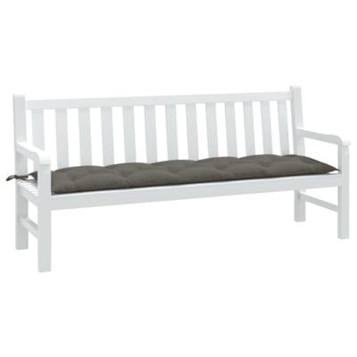 VidaXL Tuinbankkussen 180x50x7 cm stof gemêleerd donkergrijs