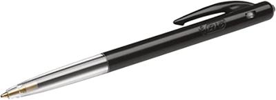 Balpen bic m10 zwart 2 stuks