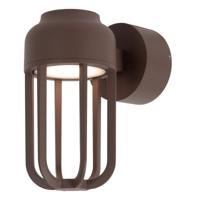 Lucide WELLS - Wandlamp Binnen/Buiten - Ø 10 cm - LED - 1x8W 2700K - IP54 - Roest bruin - Essential - thumbnail