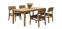 Jala dining set 5pcs acacia teak look/rope anthracite Eurofar - Eurofar - thumbnail