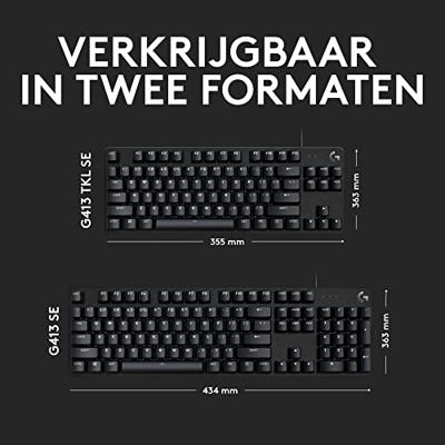 Logitech G G413 SE TKL Toetsenbord Zwart Azerty Belgisch