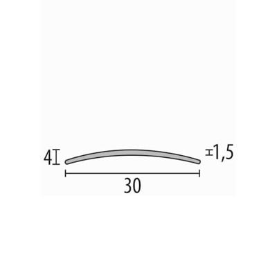 Dilatatieprofiel zelfkl. 30 mm alu goud - 270 cm