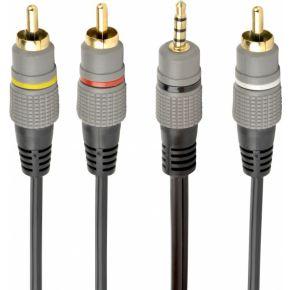 3,5 mm naar RCA audio/video kabel, 1.5 m 3,5 mm naar RCA audio/video kabel, 1.5 m