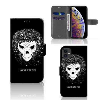 Telefoonhoesje met Naam Apple iPhone 11 Skull Hair Telefoonhoesje met Naam Apple iPhone 11 Skull Hair