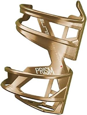 ELITE bidonhouder "prism carbon" mod.19 bottle cage prism carbon left gold/metal