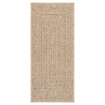 VidaXL Vloerkleed zizur binnen en buiten 80x200 cm jute look