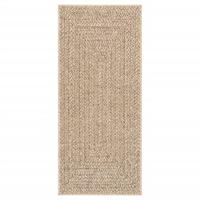 VidaXL Vloerkleed zizur binnen en buiten 80x200 cm jute look - thumbnail