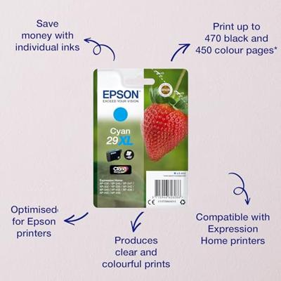 Epson Inktcartridge 29XL Origineel Cyaan C 13 T 29924012 - thumbnail