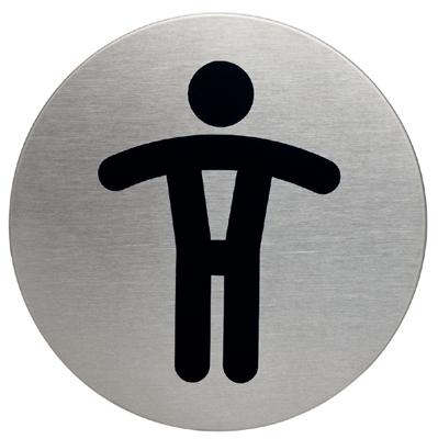 Infobord pictogram Durable 4905 wc heren rond 83mm