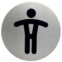 Infobord pictogram Durable 4905 wc heren rond 83mm - thumbnail