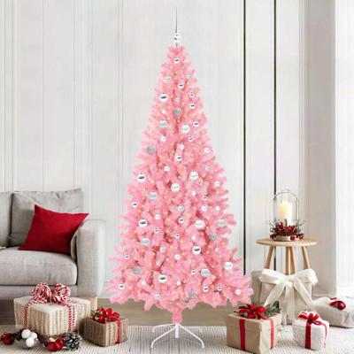 VidaXL Kerstboom met 300 led met standaard roze 210 cm pvc VidaXL Kerstboom met 300 led met standaard roze 210 cm pvc