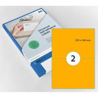 Etiket Rillprint 210x148mm fluororanje 200 etiketten - thumbnail