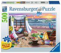 Ravensburger Legpuzzel strandavond, 500st. - thumbnail