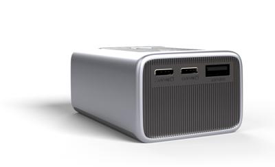 PATONA Platinum Powerbank Luxury One PD35 | 10000mAh | PD 35W | USB-C + USB-A Zilver, Zwart