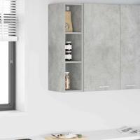 Hangkast Riga Beton Grijs 20 x 29,5 x 80 cm Bewerkt hout - thumbnail