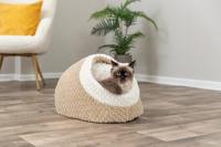 Trixie kattenmand iglo kaline mio lichtbruin / creme - thumbnail
