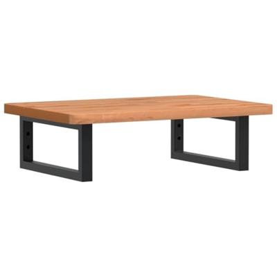 Badkamer wandschap staal en massief beukenhout