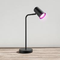 Riga - Smart LED Tafellamp - 5,5 Watt 345 Lumen - RGBWW - Kantelbaar en Draaibaar - GU10 - Wifi + Bluetooth - Google Home, Amazon Alexa en Siri - IP20 voor binnen - Zwart - thumbnail